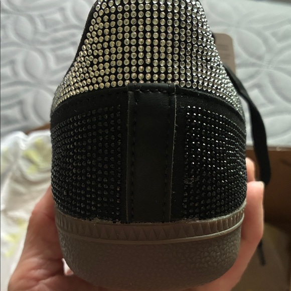 Adidas Black and Silver Rhinestone  Sneakers - Picture 9 of 10